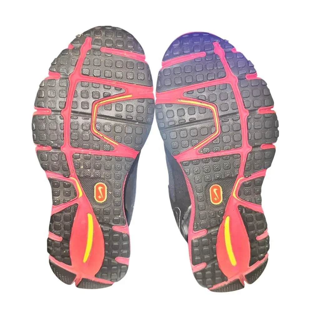 Nike Lunarfly 2 Sneakers Women's Size 7 Anthracite Black Hot Pink Mesh Shoes